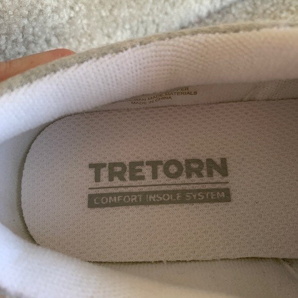 Tretorn Chelsea NWOT Gray Knit With White Logo Tennis Shoes Size 7M - Picture 5 of 6